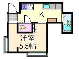 ユタカビル【2階】の間取り