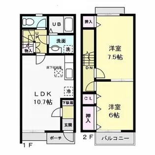 フォーリア Aの間取り