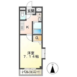 グランシャリオM&J【3階】の間取り