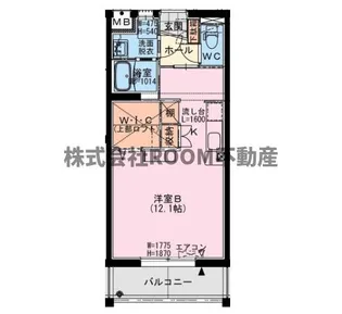 セブン・セブン都北【4階】の間取り