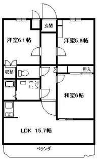 メゾングラシア【3階】の間取り