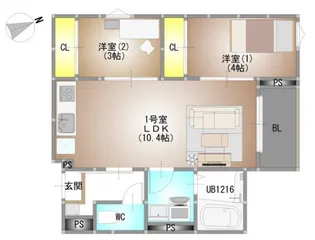REGALEST 新福【3階】の間取り