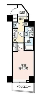 プレール・ドゥーク中板橋【9階】の間取り