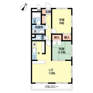フルールメゾン【1階】の間取り
