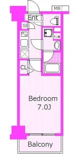 ガーラプライム横濱関内【11階】の間取り