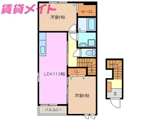 Sun east【2階】の間取り