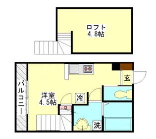 Aqua mama和白東【2階】の間取り