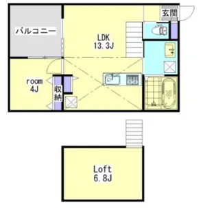 PALAZZO A棟【2階】の間取り