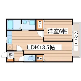 コンフォールUEMATSUI【1階】の間取り