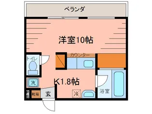 KURASUKA 宜野湾【2階】の間取り