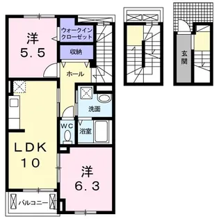 シュティルメゾン【3階】の間取り