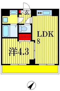 シトラスユノス京葉蘇我【3階】の間取り