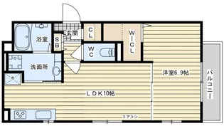 ラルジュコリーヌ【1階】の間取り