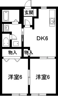 ドエル善十【1階】の間取り