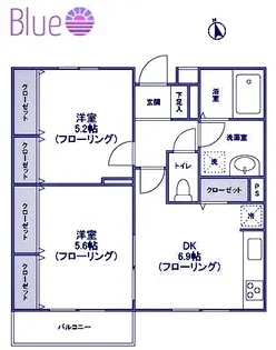 鎌倉ガーデン弐番館【3階】の間取り