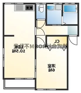 ハピネスビレッジ【1階】の間取り