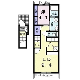 サン ハーモニー D【2階】の間取り