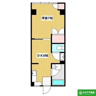 テラス石垣【6階】の間取り