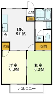 サンシャインハイツ【2階】の間取り