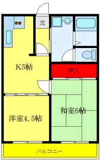 ラポールヤマミツ【4階】の間取り