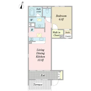 コルティーレ【1階】の間取り