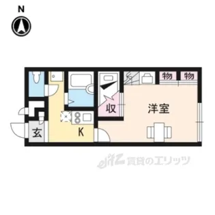 レオパレス美園A【2階】の間取り