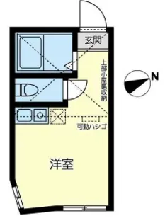 ユナイト衣笠フォルカオの杜【1階】の間取り