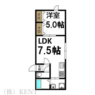 ソロコンテ宮の森【3階】の間取り