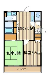 ハイヴィレッジII【1階】の間取り