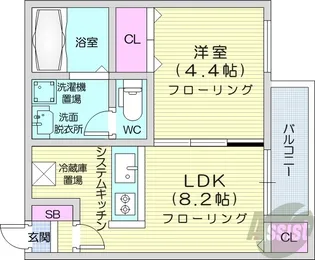 GranMode山鼻【2階】の間取り