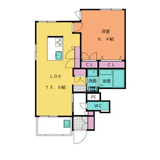 メゾン・ド・ボヌール【1階】の間取り