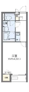 クレイノシャイン ボヌール【1階】の間取り