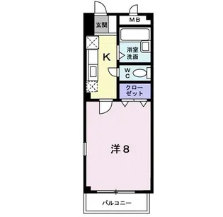 ペンサミエント【1階】の間取り