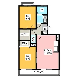 パークハイム【2階】の間取り