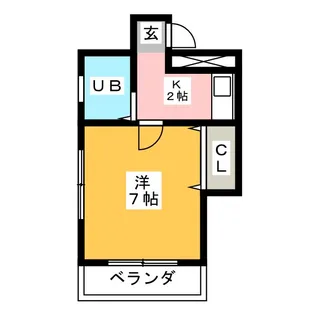 第2プチコーポ【4階】の間取り