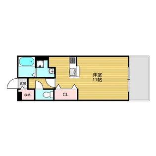 クレール豊里【2階】の間取り