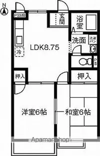 K’S HOUSE A【2階】の間取り