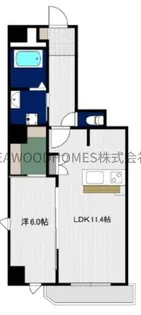 Ovest金沢八景【4階】の間取り