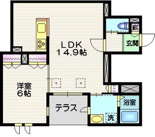 NEW WELL【1階】の間取り