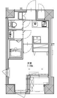 MALULANI千駄ヶ谷【2階】の間取り