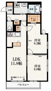 メゾンエスポワール【2階】の間取り