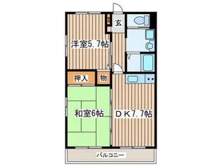 SAMハイツ【2階】の間取り