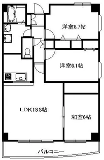 ソアール八千代中央II【3階】の間取り