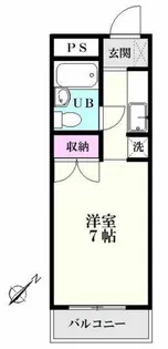 ビレッジハイムII大和【3階】の間取り