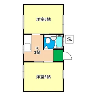 コーポすずき14【2階】の間取り