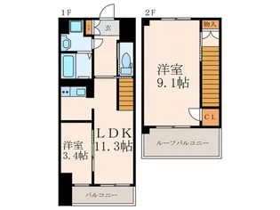 仮)若富士町マンション新築工事の間取り