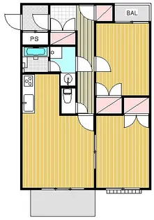 サンライズ山の手III【3階】の間取り