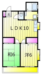 エスポワールマツド【1階】の間取り