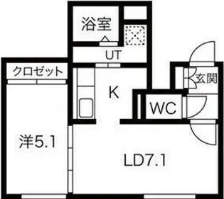 アイアール円山III【2階】の間取り