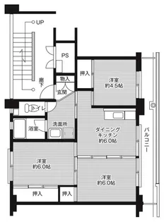 ビレッジハウス西出雲2号棟【5階】の間取り